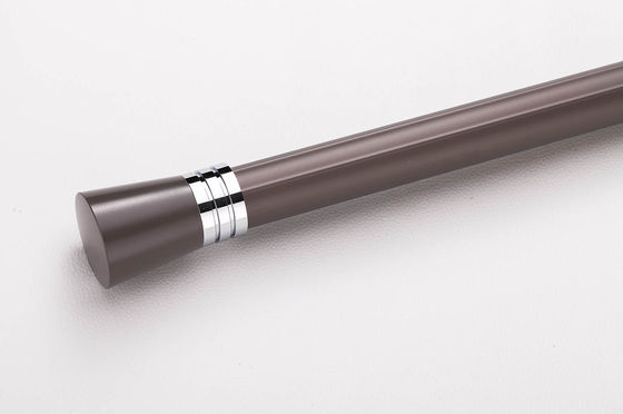 سعر جيد aluminum material extra thick strong bearing curtain rod for heavy curtains with aluminum finals على الانترنت