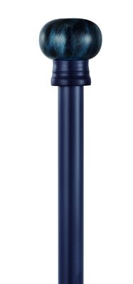 سعر جيد ألومنيوم 22mm قطر 5m طول أسود ستارة قضبان سقف جبل الانترنت