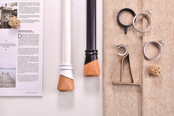 سعر جيد perforated hook simple living room bedroom aluminum alloy rail pulley curtain rod على الانترنت