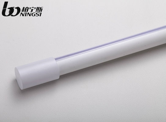 سعر جيد Nordic Curtain Rod Simple White Black Silent Aluminum Alloy Roman Rod Single and Double Rod Custom Curtain Track على الانترنت