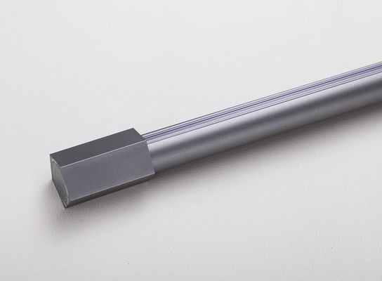 سعر جيد Curtain Rod Simple White Black Silent Aluminum Alloy Roman Rod Single Rod Curtain Fitting Track على الانترنت