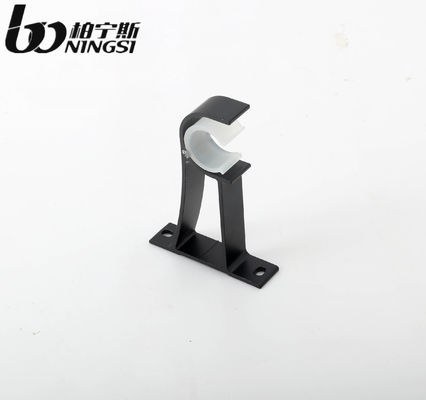 سعر جيد معدن أسود اللون 22mm سقف ستارة قضيب أقواس ستارة قضيب شماعات على الانترنت